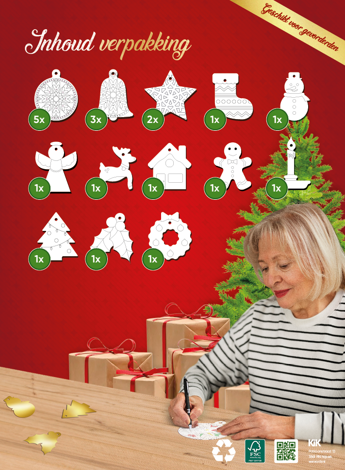 gevorderden verpakking kerstballen nieuw gevorderden verpakking