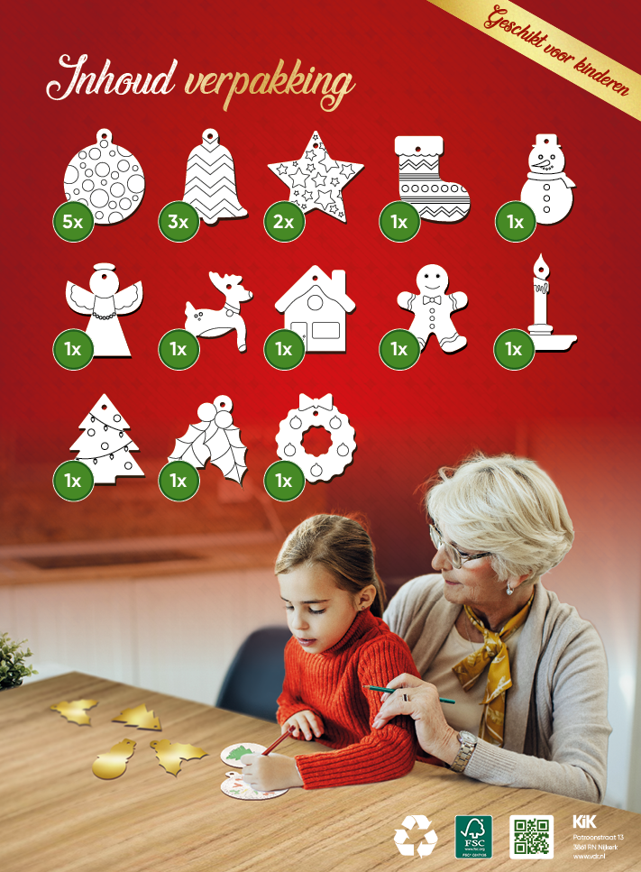 kinderen verpakking kerstballen nieuw kinder verpakking